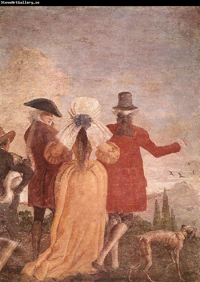 TIEPOLO, Giovanni Domenico The Promenade art